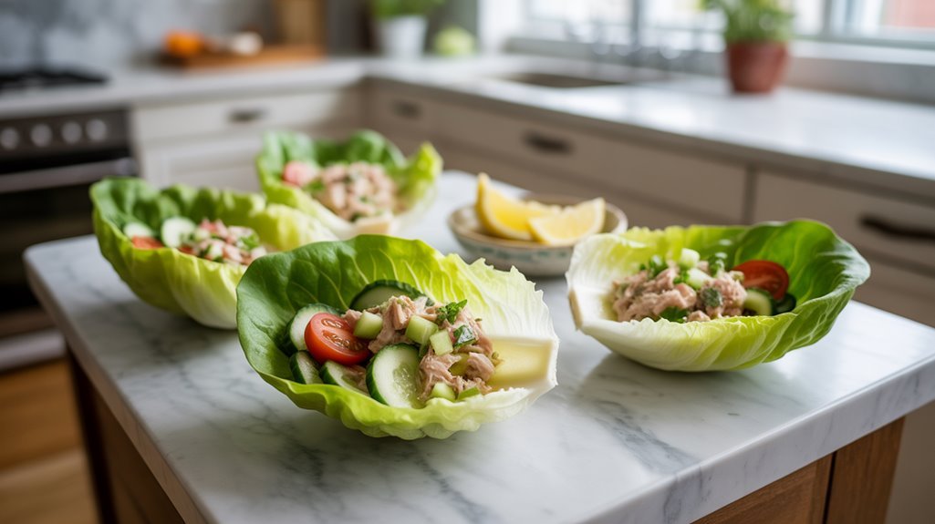 healthy tuna salad wraps