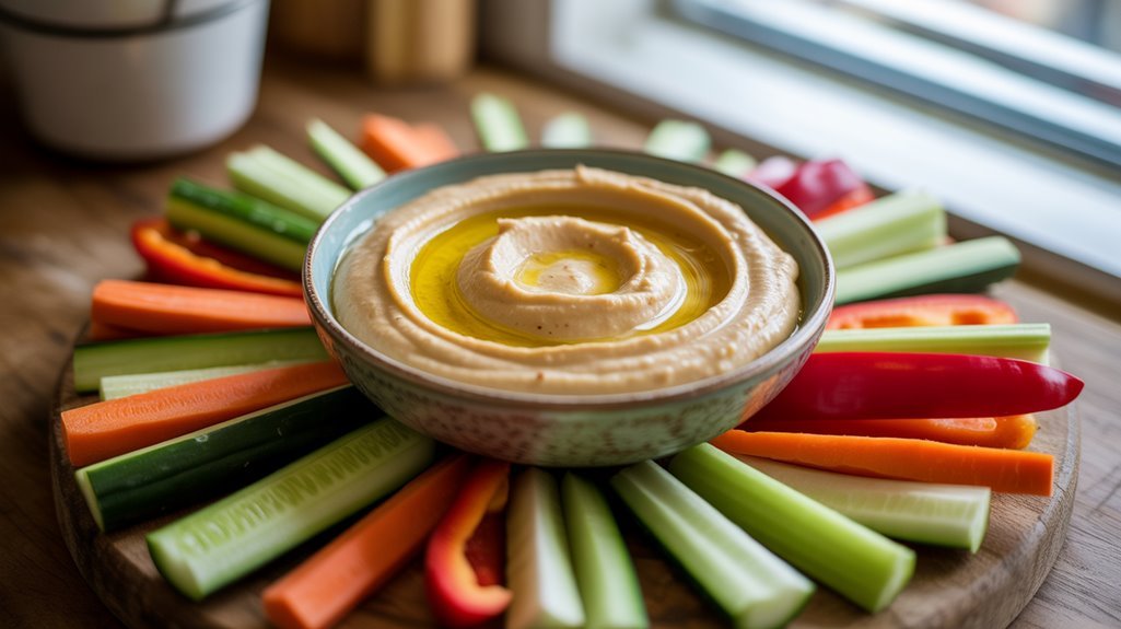 protein rich hummus snack