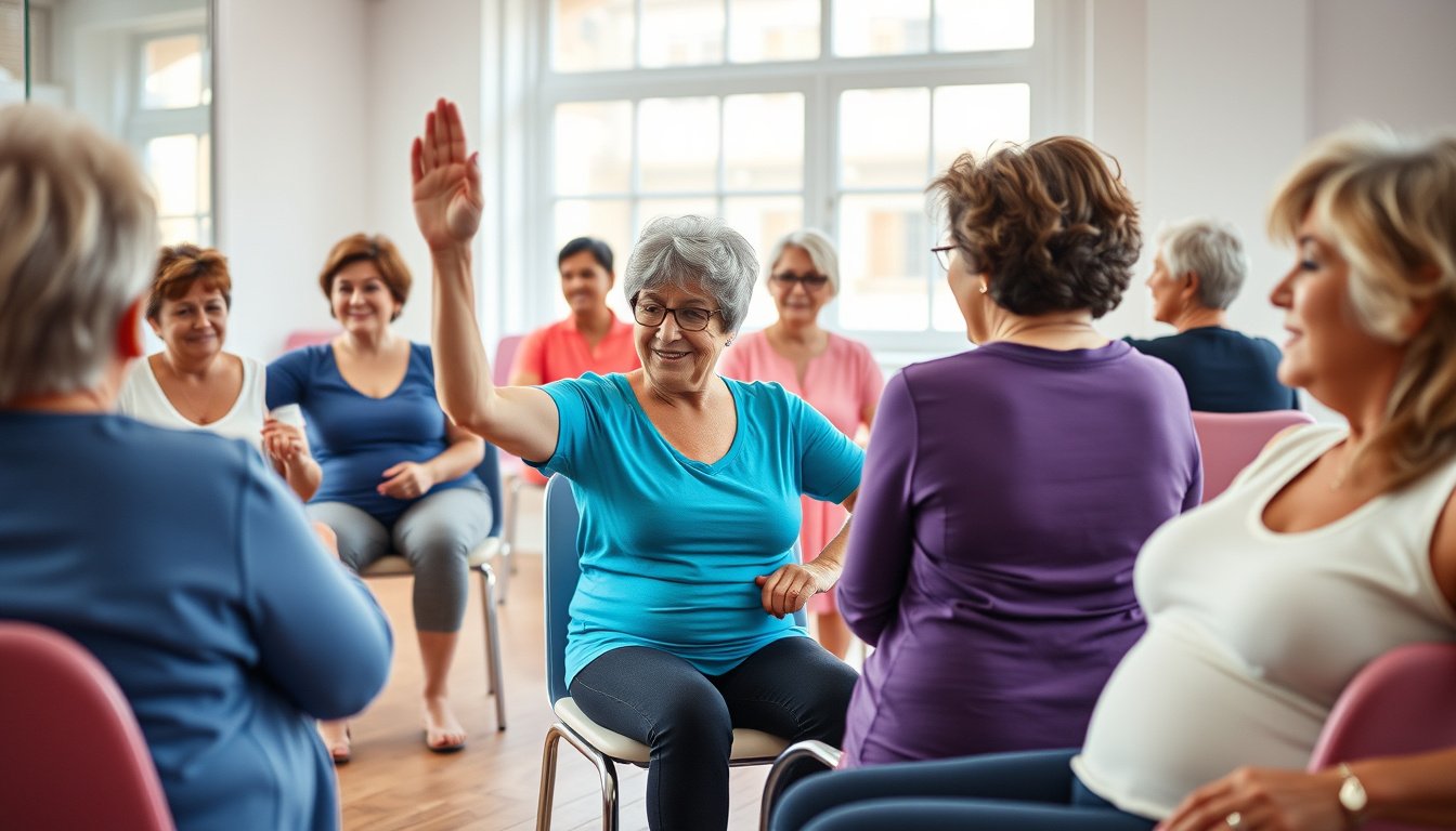Sculpt Your Core: An Effective Chair Workout for Women Over 50 to Banish Belly Fat!
