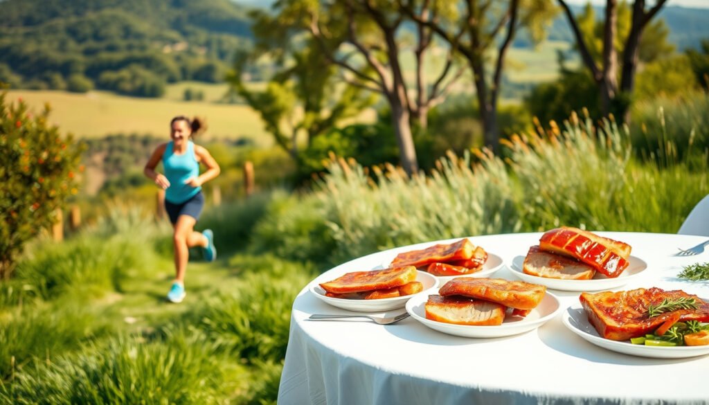 Embracing Happiness: The Joy of a Slow Run Followed by a Feast of 6 Servings of Pork Belly on a Keto Diet!