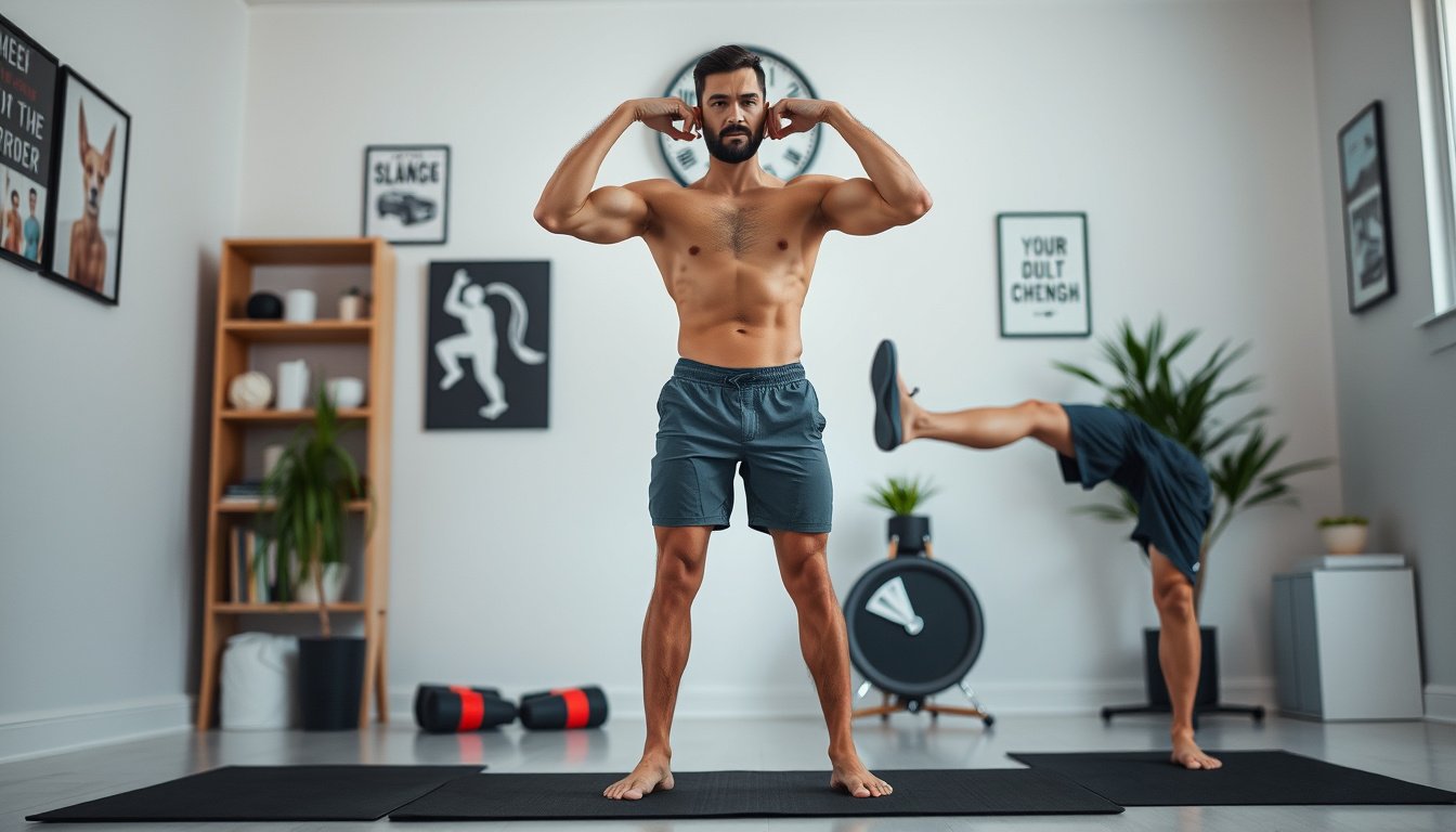 Sculpt Your Core: A 10-Minute Standing Abs Routine for Men to Burn Belly Fat and Achieve a Six-Pack from Home