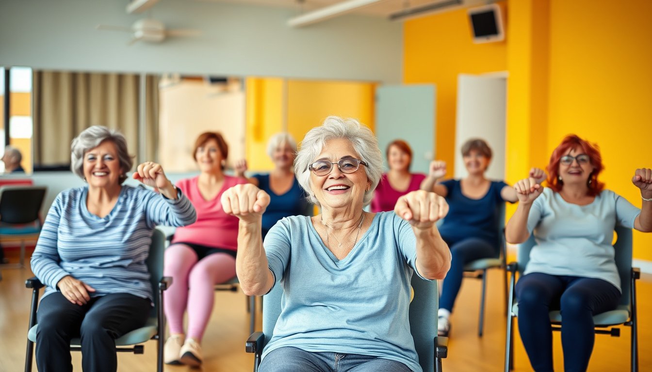 Sculpt Your Core While Seated: A Chair Workout for Women Over 50 to Shed Belly Fat!