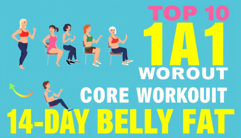 Sculpt Your Core: 14-Day Chair Workout Challenge Featuring the Top 10 Exercises to Melt Belly Fat