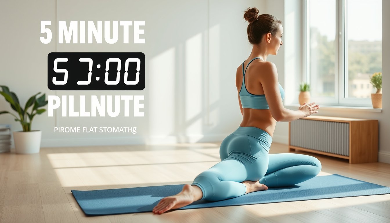 Transform Your Core: Achieve a Flat Stomach in Just 14 Days with This 5-Minute Pilates Workout!